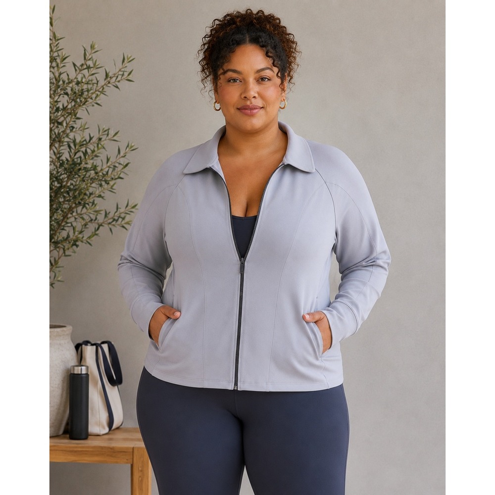 Aday Flex Appeal Jacket‎ Full Zip Oyster Gray XL